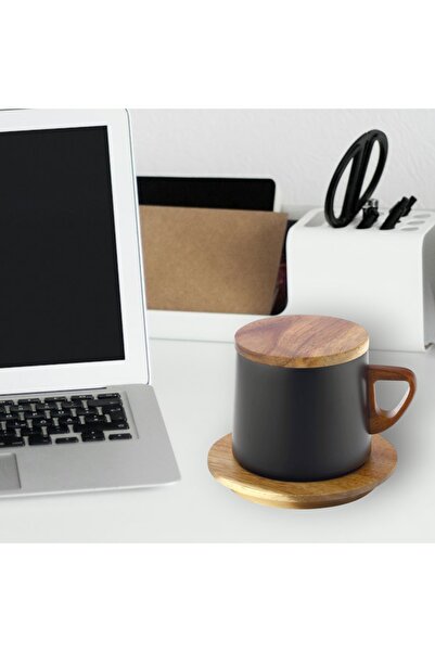 HippoDeco Kişiye Özel Lazer Kazımalı Ahşap Kapaklı Çelik Kupa Termos – Hediye Bardak Tasarımı