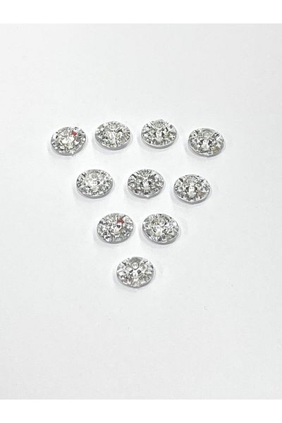 karantuhafiye Blouse Button / Plastic Stone Appearance Top Hole Button / 2917 / 10 Pieces / Model 6