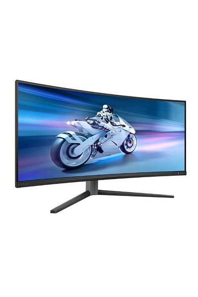 Philips Monitor de gaming curbat Philips QD OLED de 34", WQHD, 175Hz, 0.03ms, HDMI/DP, negru