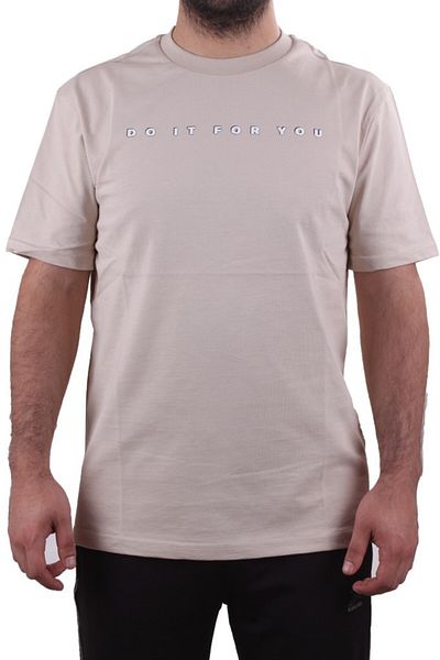 Twister Jeans 2323 Beige Casual Cotton Printed Crew Neck Men's T-Shirt