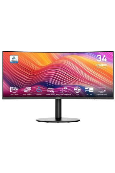 MSI Monitor curbat MSI UWQHD de 34", LED VA, 120Hz, 1ms, HDMI/DP, Negru