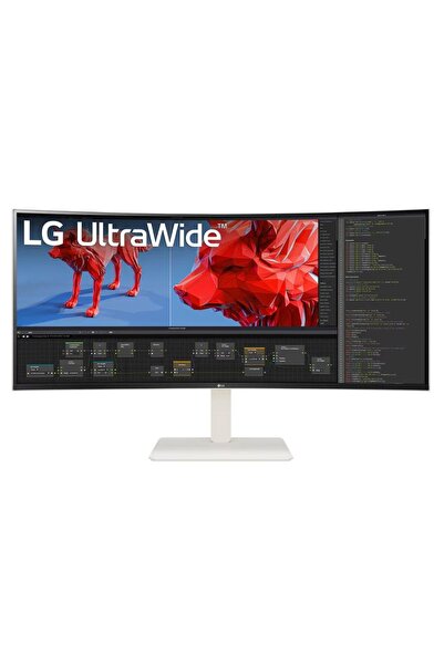 LG Monitor LED IPS de 37,5" 38BR85QC-W, WQHD+, HDMI, DP, 1 ms, difuzoare înco...