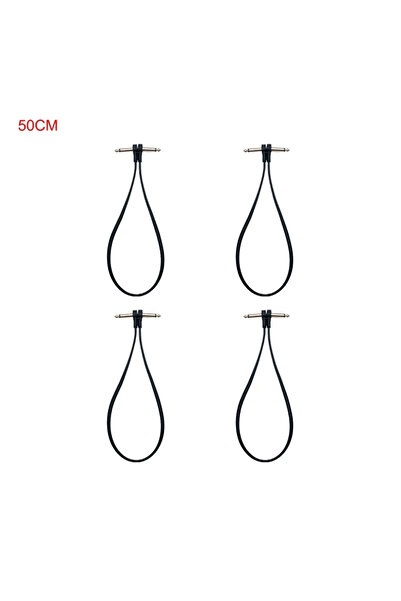 Choice4 50cm 20 inch 4 pcs 24 AWG OFC Anti-Noise Electric Guitar Pedal Audio ...