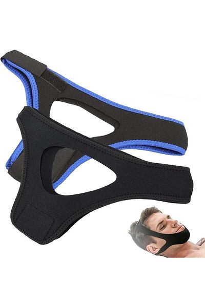 fulina 2PCS Stop Snoring Strap,Provides Users with a Closed Mouth Snoring Solution, Adjustable