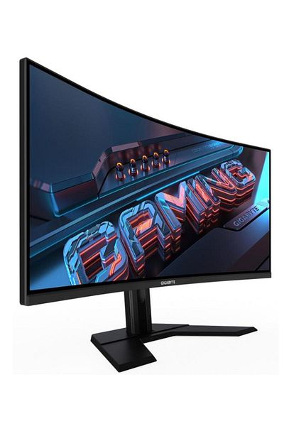 Gigabyte Monitor de gaming curbat G34WQCP de 34", 3440x1440, 180Hz, 1ms, LED, difuzoare, negru