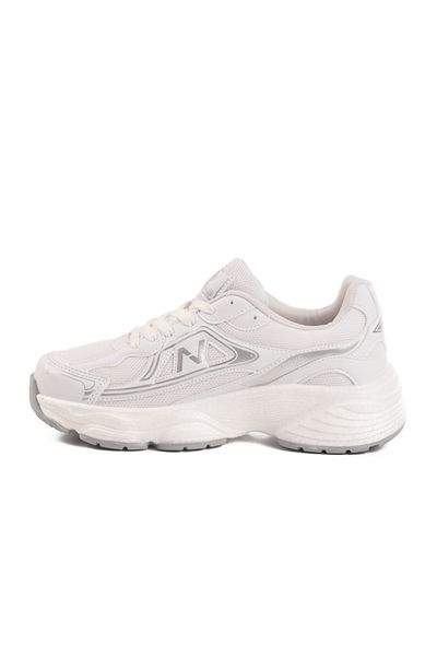 AYAKMOD White Gray Mesh Unisex Sports Shoes 182 g