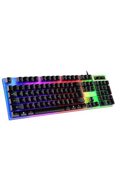 huitich G21 Wired Gaming Keyboard – Mechanical Feel, RGB Backlit USB Plug & Play