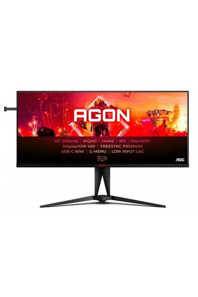 Aoc Monitor de gaming de 40", IPS LED, WQHD 144Hz, HDMI/DP, difuzoare, 4ms, antireflex, negru