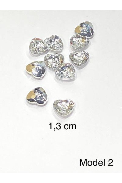 karantuhafiye Blouse Button / Plastic Stone Appearance Top Hole Button / 2917 / 10 Pieces / Model 2