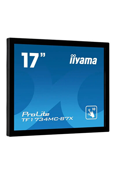 IIYAMA Monitor LED ProLite cu ecran tactil de 17", VGA/HDMI/DP, panou TN, negru