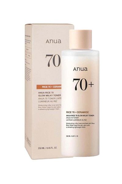 ANUA Rice 70 Glow Milky Toner for Glass Skin and Brightening