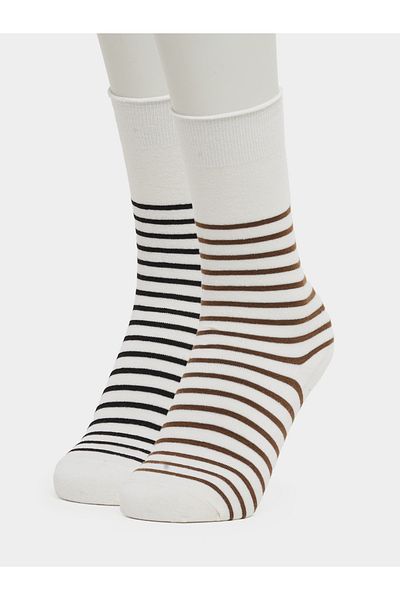 Styli Set of 2 - Striped Crew Socks