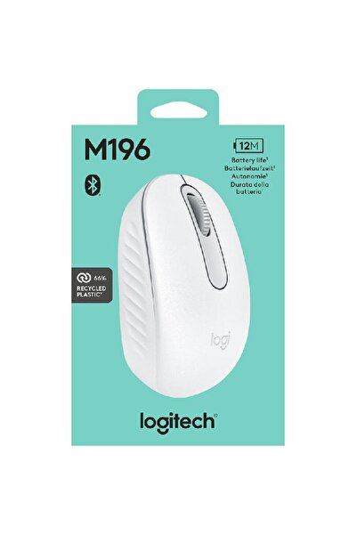 logitech M196 Mouse Bluetooth Optical 1000 dpi White
