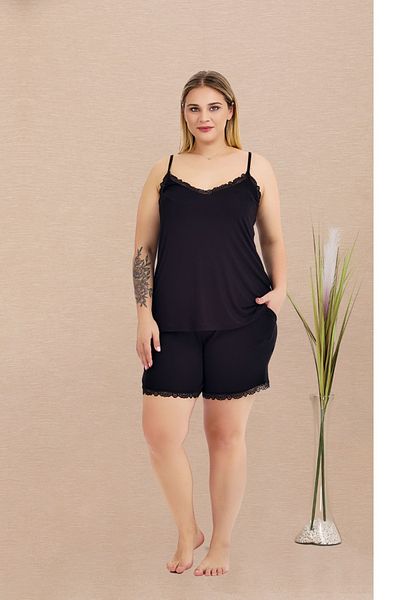 Lady Lingerie Set de damă cu pantaloni scurți de mărime mare cu curea de frânghie