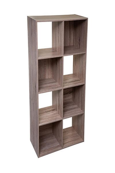 Five Simply Smart 8-Compartment Mix N Modul Wooden Storage Shelf