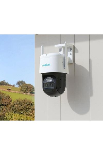ReoLink TrackMix W760 4K IP WiFi PTZ Dome Camera, 2.8+8mm, Dual Band, 15m IR, Card Slot