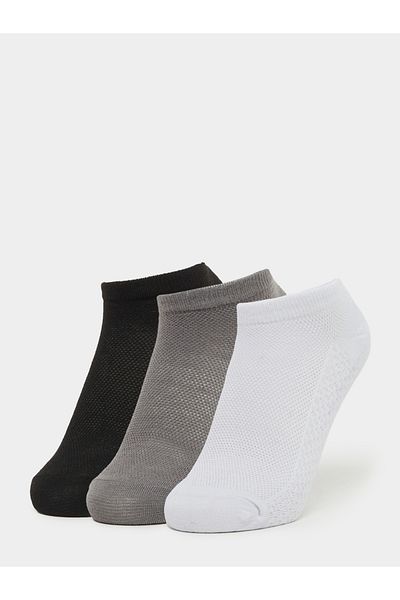 Styli Pack of 3 Multicolor Plain Comfy Ankle Socks