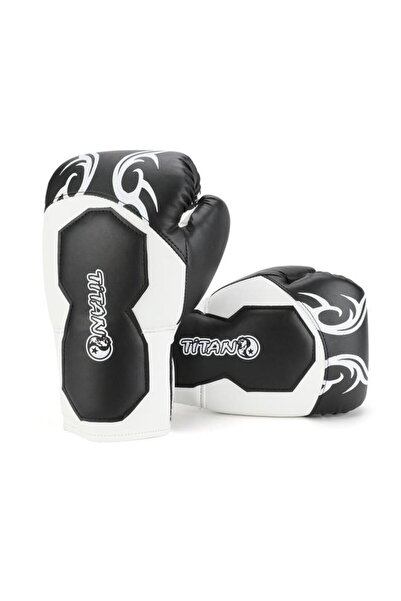 Titan Sport TİTAN SPORT SİYAH BEYAZ İŞLEMELİ BOKS ELDİVENİ
