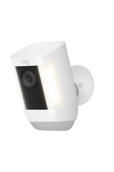 Ring Spotlight Cam Pro Battery: 1080P WiFi Outdoor Security Camera, Alexa Compatible (White)