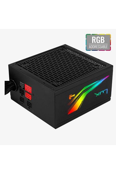 AEROCOOL Sursa Aerocool Lux 750M, Modulara, Iluminre RGB, 80+ Bronze, 750W (Negru)