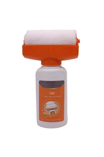 SIKS Wall Paint Roller With Tank And White Washable Paint Included, 500 Ml, White