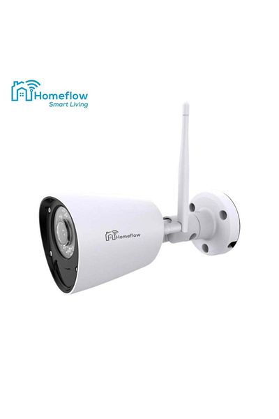 Homeflow C-6003 Outdoor Wireless Security Camera, 1080P, Motion & Night Vision, White