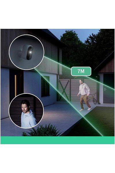 Arlo Essential Gen.2 Outdoor Security Camera Set, 2K Resolution, 2 Cameras, Wireless, White