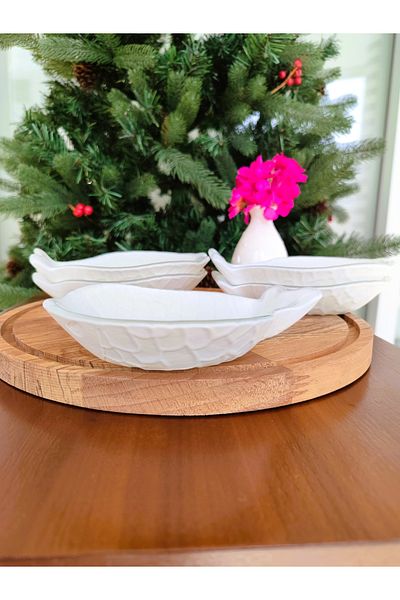 Madame Coco Poissone Plate - Small Size - White - 1 Piece