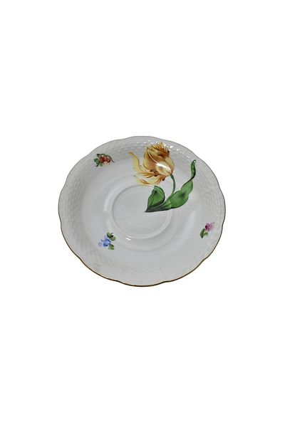 HEREND 734 Hand Painting Porcelain Tea Cup Saucer (003)