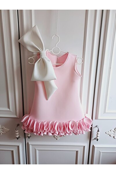 Bisahane فستان بناتي بفيونكة