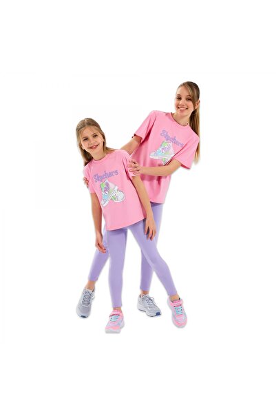 SKECHERS Sk2510019 G Graphic Tee Pembe Kız Çocuk T-Shirt