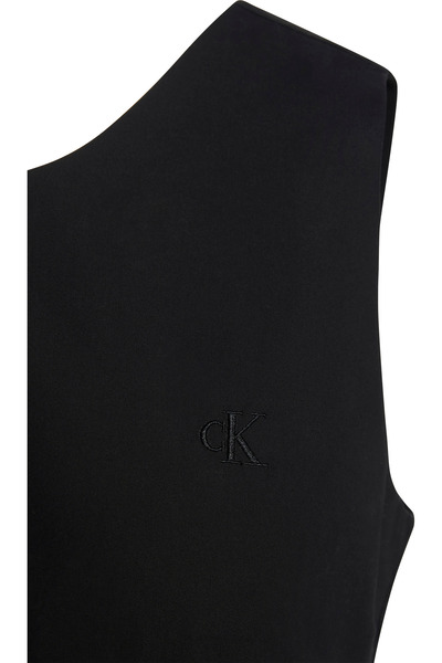 Calvin Klein Women Chambray Blue Relaxed Striped Cotton Shirt Dress