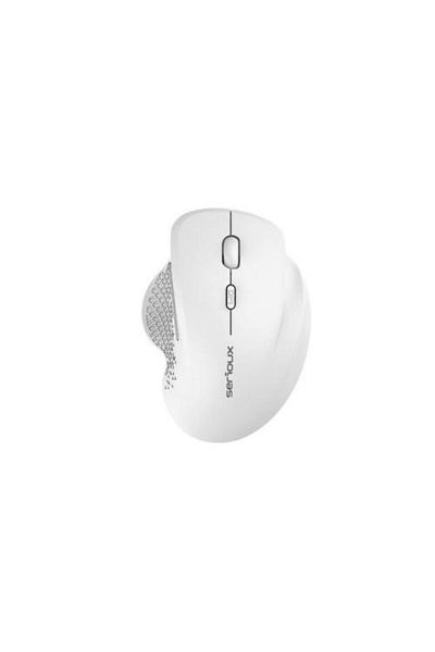 SERIOUX Serioux Glide 515 Mouse, 1600 dpi, silent click, ergonomic, White
