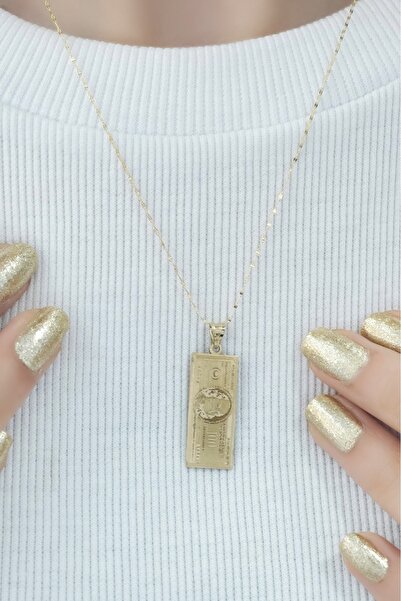 aytekgold 14 Ayar Dolar Kolye