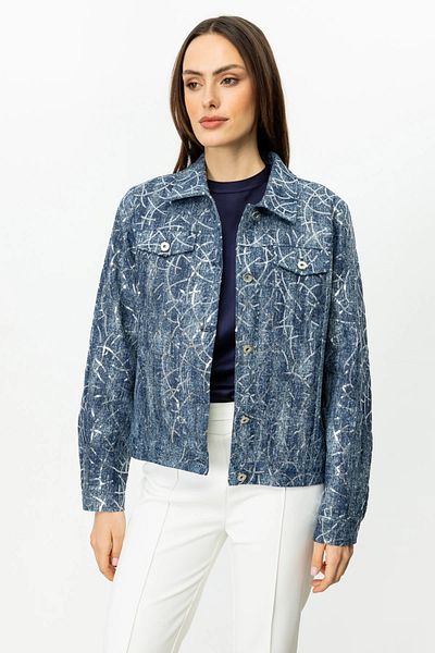 Ekol Sequin Embroidered Denim Coat