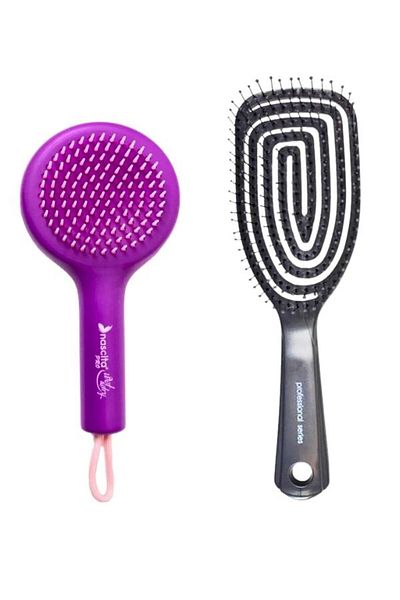 nascita On - Off Hair Brush Pink - 50 + Pro Three-Dimensional Hair Brush -01