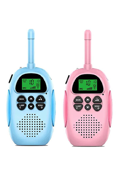 RADOON Özel Tasarım 2 Adet Çok Kanallı 3km Mesafeli Kablosuz Mini Çocuk Telsizi