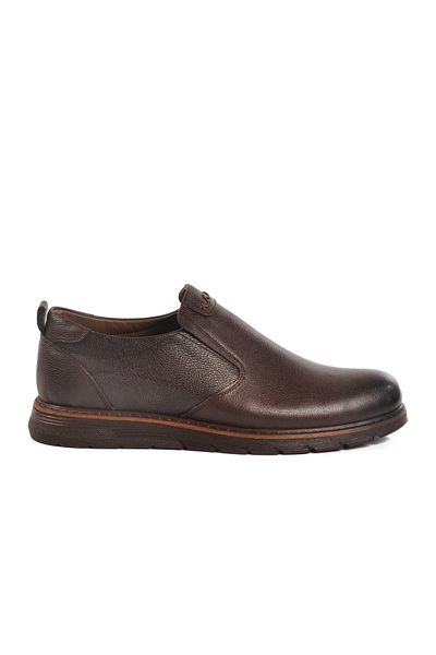 AYAKMOD Brown Genuine Leather Men's Casual Shoes 014 m