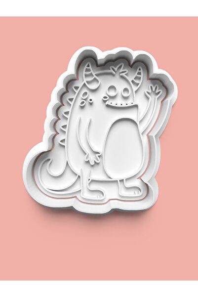 AKTASTORE قالب بسكويت على شكل وحش وقالب عجينة السكر