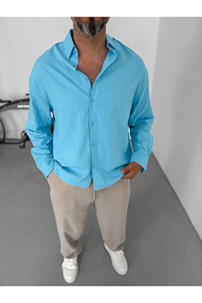 TÜZeMEN Linen Back Pleated Shirt