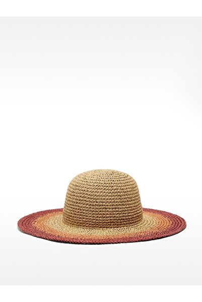 PARFOIS Hasır Efektli Çok Renkli Şapka