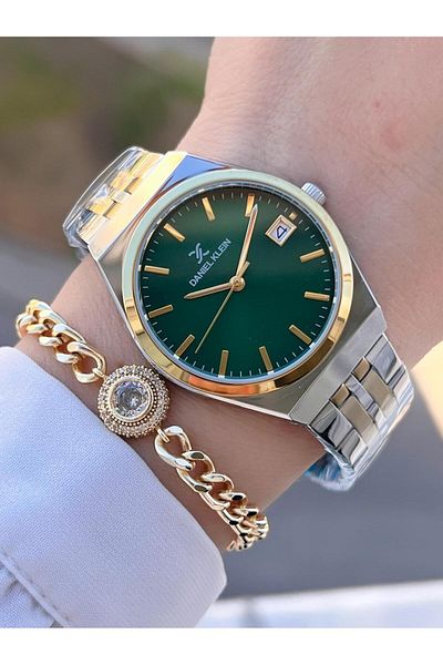 Daniel Klein Steel Cord 30 Mt Water Resistant Women Wrist Watch+Bracelet Byn.14052.8