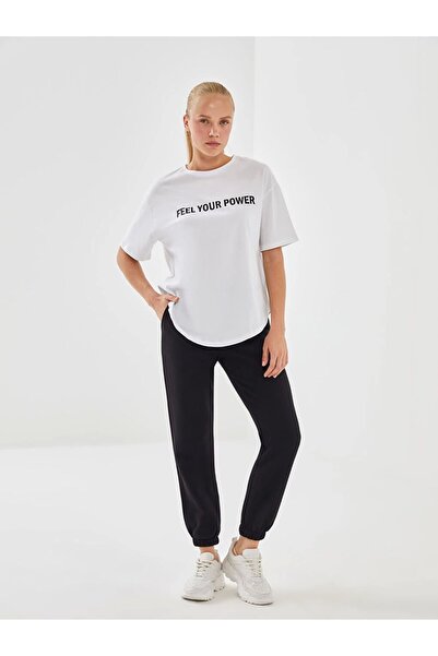 LC Waikiki Lc Waikikik Women's Elastic Waist Plain Jogger Sweatpants