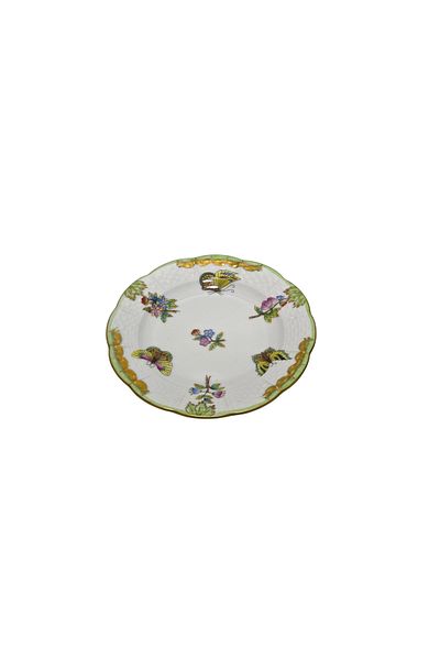 HEREND 512 Queen Victoria Vbo Hand Painting Porcelain Tiny Plate