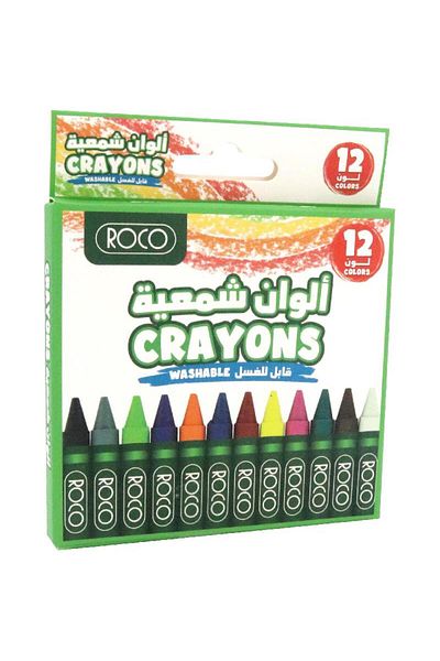 Roco Regular Wax Crayon Set – 12 Assorted Colors for Drawing, Coloring, and Creative Fun