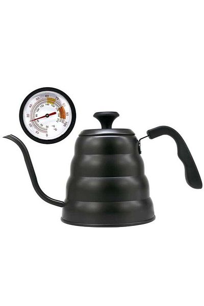rank Coffee Maker Kettle with Thermometer, Stainless Steel 1200ml