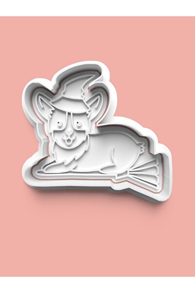 AKTASTORE قالب بسكويت على شكل كلب كورجي وقالب عجينة السكر 0065-1