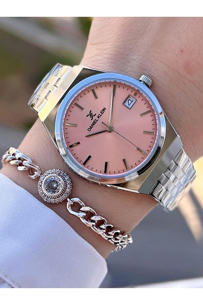 Daniel Klein Steel Cord 30 Mt Water Resistant Women Wrist Watch+Bracelet Byn.14052.M2