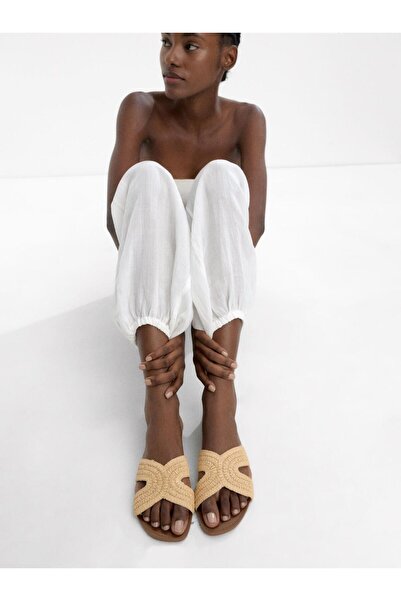 PARFOIS Hasır Efektli Düz Sandalet