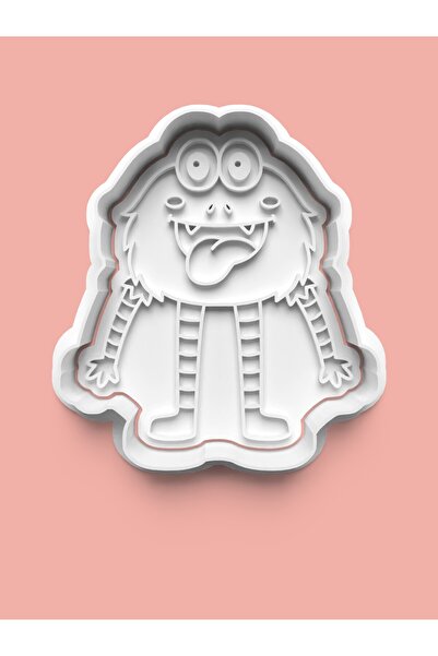 AKTASTORE قالب بسكويت على شكل وحش لطيف وقالب عجينة السكر